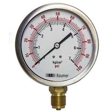 25 Inch 63 Mm Pressure Gauge 0 To 250 Bar0 To 5000 Psi At Rs 560