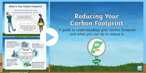Earth Day Reducing Your Carbon Footprint Powerpoint Ks2 Year 3 Year 4