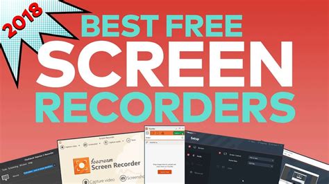 Best Free Screen Recorder Capture Software Of 2018 Youtube