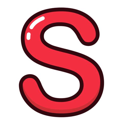 Letters Letter Red S Alphabet Icon
