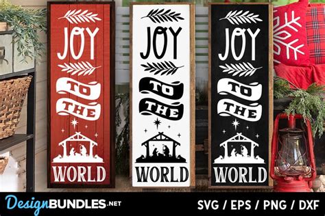 Joy To The World Vertical Sign Svg