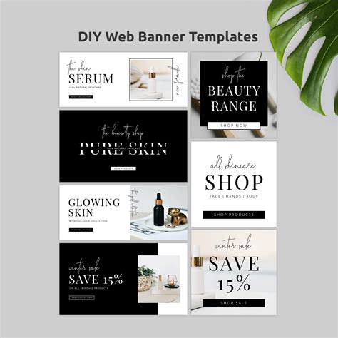 Minimalist Website Banner Templates Web Branding Kit Web Banners