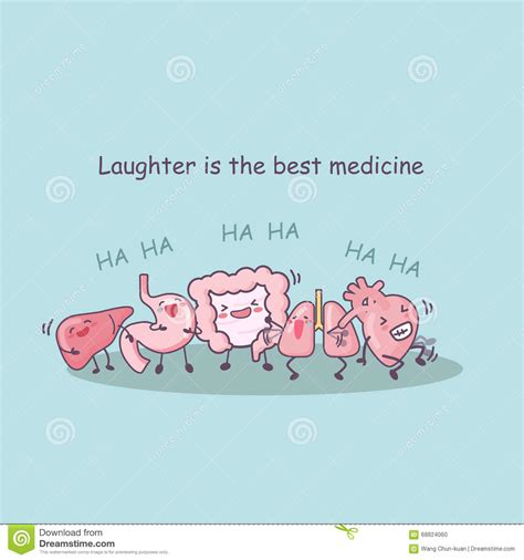 Laughter Is The Best Medicine Stock Vector Illustration