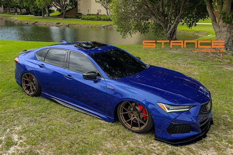 Acura Tlx Type S Stance Sf07 Satin Bronze Custom Stance Wheels