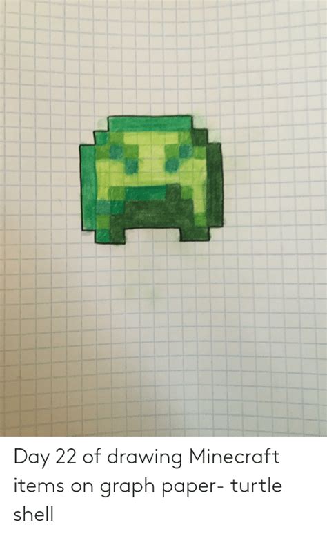 Minecraft Pixel Art Turtle Recreated A Pixel Art I Saw Of Sage In My