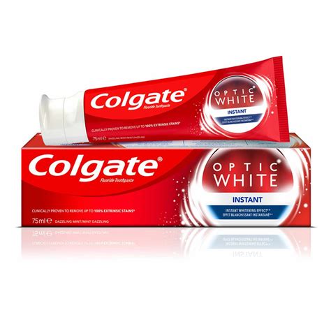 Buy Colgate Optic White Instant Whitening Toothpaste 75ml Online Shop