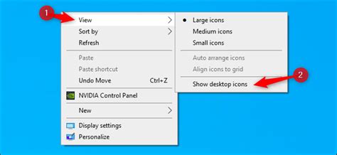 How To Hide Or Unhide All Desktop Icons On Windows