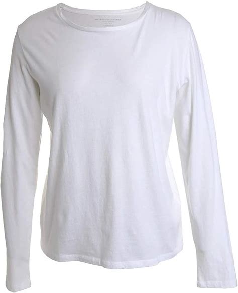Majestic Filatures Womens Cotton Silk Touch Long Sleeve Crew Neck Tee