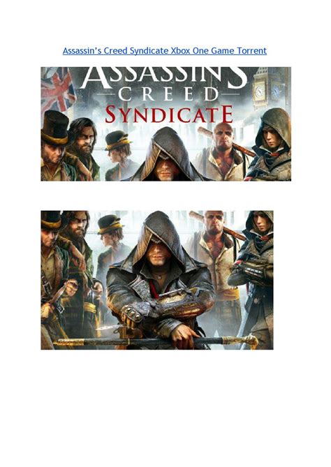 What i love about this game, is ubisoft actually cared to make a great game. Assassin's creed syndicate xbox one game torrent by ...