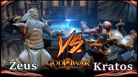 Kratos Vs Zeus Part 1 God Of War 3 Youtube