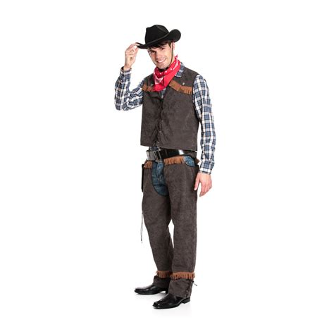 Cowboy Kostüm Herren Weste Mit Chaps Western Style Kostümplanet®