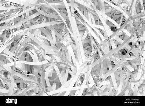 Closeup Of Shredded Paper Documents Stock Photo Alamy
