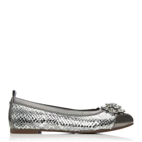 Fizzi Pewter Snake Leather Shoes From Moda In Pelle Uk