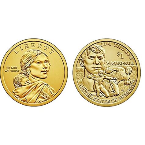 2018 P D Native American Sacagaweagolden Dollar 2 Coin Set