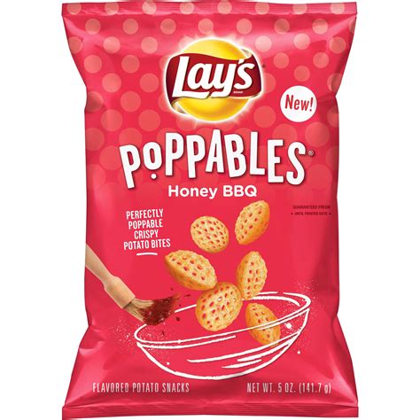 Lays Poppables Honey Bbq Flavored Potato Snacks 5 Oz Bag