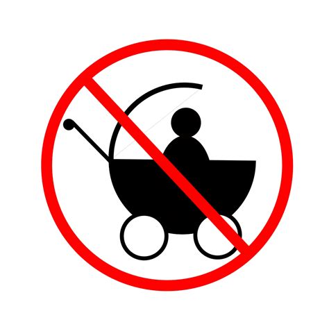 No Strollers Allowed Png Svg Clip Art For Web Download