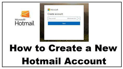 How To Create A Hotmail Account 2018 Youtube