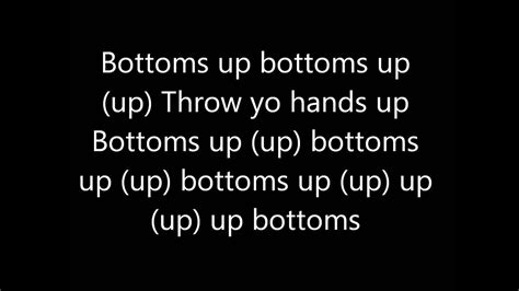 Trey Songz Bottoms Up Lyrics Youtube