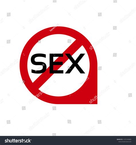 No Sex Sign Stock Vector Royalty Free 1272149485 Shutterstock