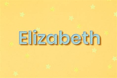 Female Name Elizabeth Typography Word Free Photo Rawpixel