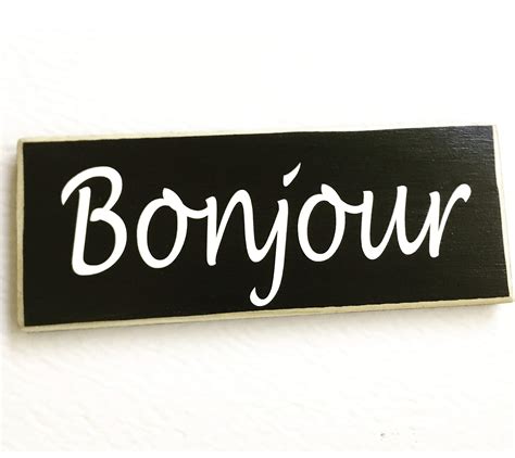 Vintage Bonjour Sign