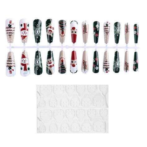 〖roliyen〗pro Beauty Tools Nail Stickers Christmas French Fake Nails