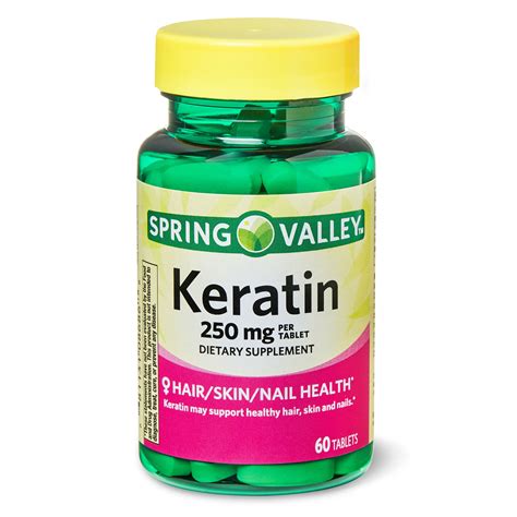 Spring valley keratin tablets, 250 mg, 60 ct