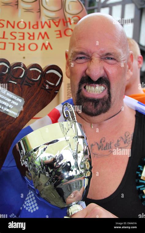 Veteran World Toe Wrestling Champion Alan Nasty Nash Celebrates