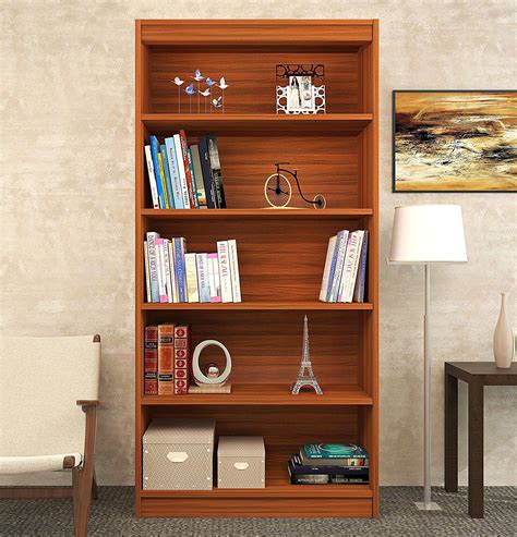Trend Bookshelf Engineered Wood Showcase Open Book Shelf Finish Color