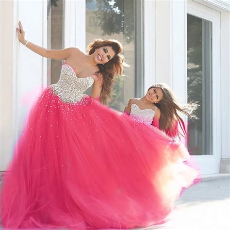 Buy Sweet 16 Dresses Hot Pink Ball Gowns 2016 Latest