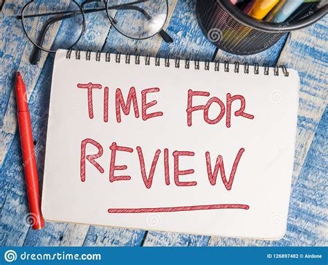 Time For Review Motivational Words Quotes Concept Stock Photo Image