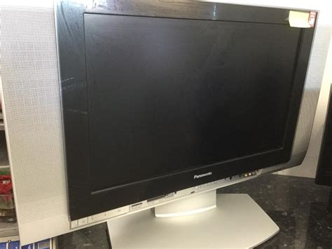 Panasonic Black And Silver Lcd Tv With Freeview And Remote In