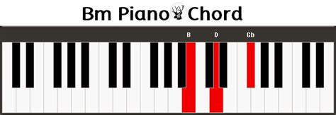 Bm Piano Chord Hm Klavier Keyboard Akkord