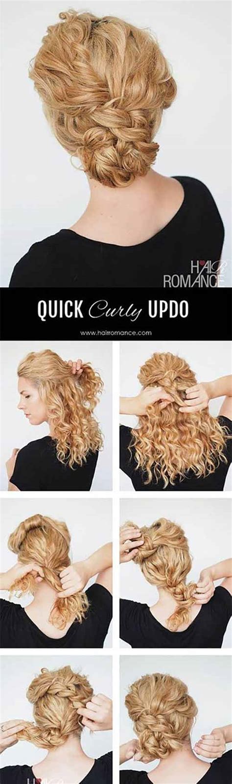 25 incredibly stunning diy updos for curly hair