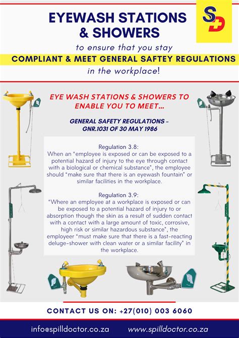 Providing fast and effective treatment in the workplace or home, meeting the guidelines given by the health & safety executive. Meet the General Safety Regulation by installing eye wash ...