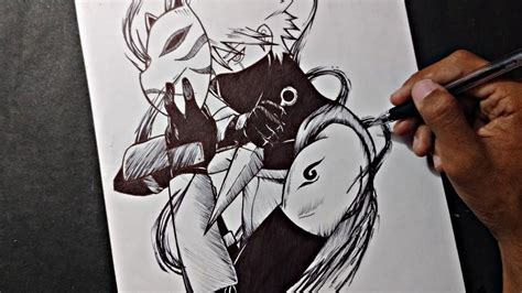 Drawing Kakashi Hatake Naruto Manga Style Youtube