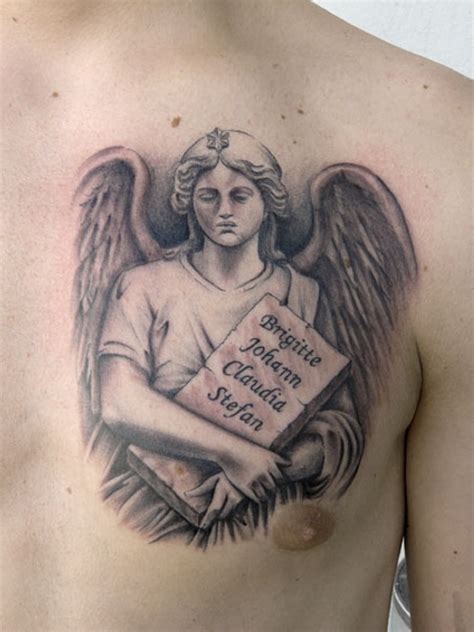 Angel Chest Tattoo Designs Ideas And Meaning Tattoos