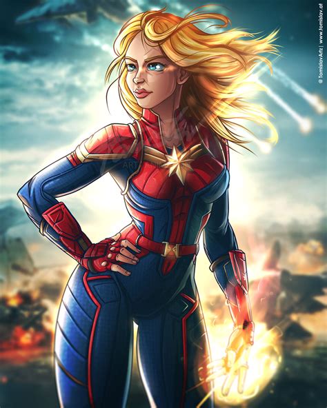 Captain Marvel Fan Art By Tomislavartz On Deviantart