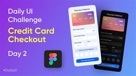Credit Card Checkout Daily Ui Challenge Day 2 Youtube