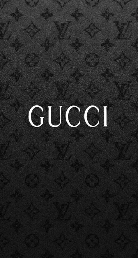 Black Gucci Logo Wallpaper