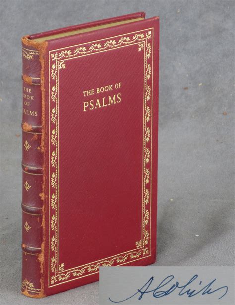 The Book Of Psalms From The Authorized King James Version Of The Holy