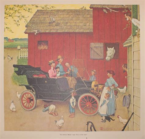 Sold At Auction Norman Rockwell Norman Rockwell The Famous Model T