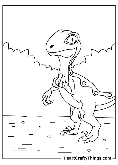 Velociraptor Coloring Pages Updated 2021