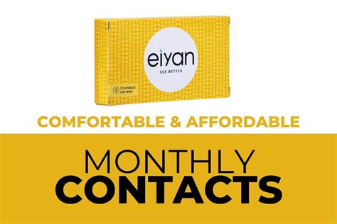 Monthly Contact Lenses With More Comfort And A Lower Price Ezontheeyes
