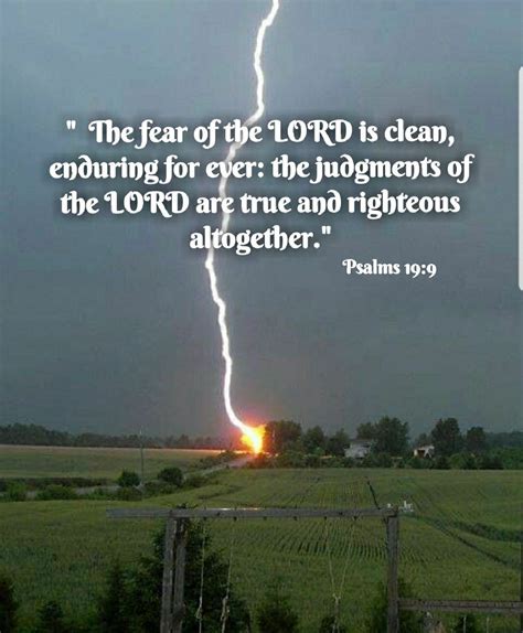 Litghning Bolt Psalms 199 Kjv Fear Of The Lord Psalms Bible Qoutes