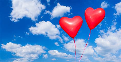 Two Red Hearts In The Sky Stock Photo Download Image Now Istock