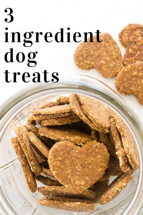 3 Ingredient Dog Treats Recipe Easy Dog Treat Recipes Dog Treats