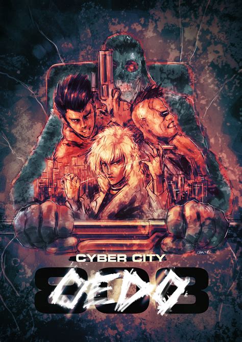 Cyber City Oedo 808 Theatrical Poster By Alan Graham Cyberpunk 2077