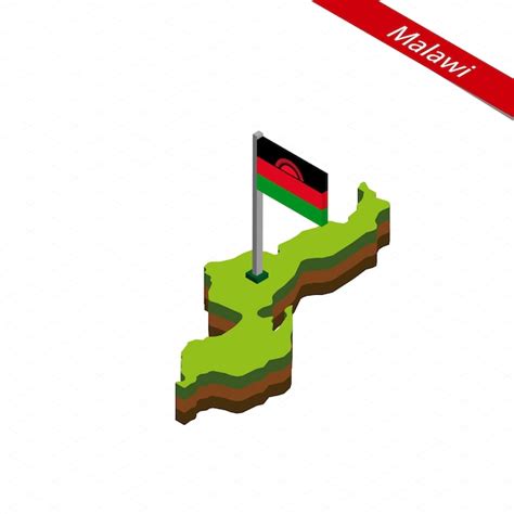 Premium Vector Malawi Isometric Map And Flag Vector Illustration