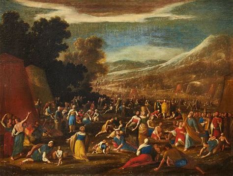 Johann Heiss Moses And The Gathering Of The Manna In The Wilderness